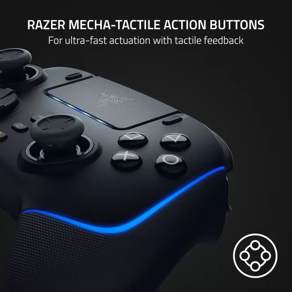 Razer Wolverine V2 Pro Wireless Gaming Controller for PlayStation 5  PS5 PC MechaTactile Action Buttons  8Way Microswitch DPad  HyperTrigger  6 Remappable Buttons  Chroma RGB  BlackBlack