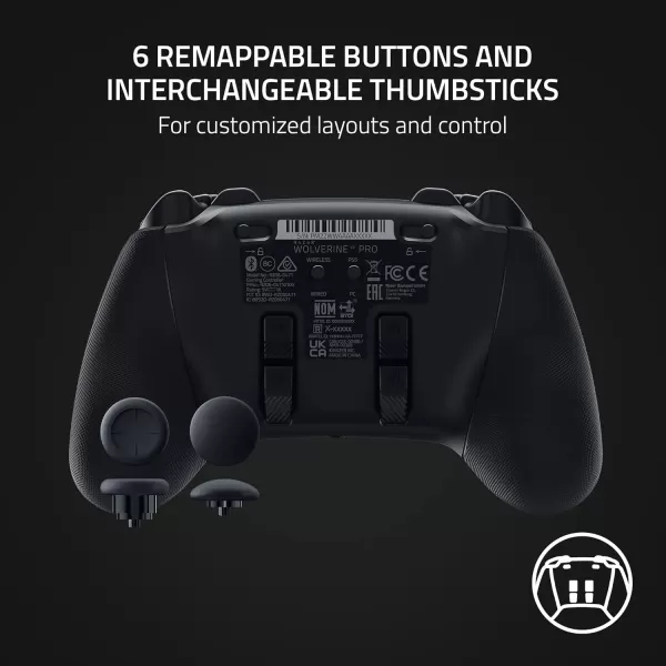 Razer Wolverine V2 Pro Wireless Gaming Controller for PlayStation 5  PS5 PC MechaTactile Action Buttons  8Way Microswitch DPad  HyperTrigger  6 Remappable Buttons  Chroma RGB  BlackBlack