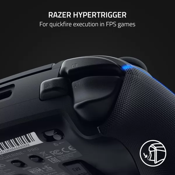 Razer Wolverine V2 Pro Wireless Gaming Controller for PlayStation 5  PS5 PC MechaTactile Action Buttons  8Way Microswitch DPad  HyperTrigger  6 Remappable Buttons  Chroma RGB  BlackBlack