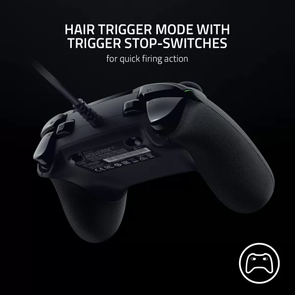 Razer Wolverine V2 Wired Gaming Controller for Xbox Series XS Xbox One PC Remappable FrontFacing Buttons  MechaTactile Action Buttons and DPad  Trigger StopSwitches  BlackBlack