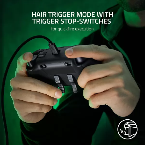 Razer Wolverine V2 Wired Gaming Controller for Xbox Series XS Xbox One PC Remappable FrontFacing Buttons  MechaTactile Action Buttons and DPad  Trigger StopSwitches  BlackBlack