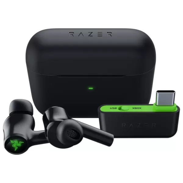 Razer Hammerhead HyperSpeed Wireless MultiPlatform Gaming Earbuds for Xbox Series XS Xbox One PC Mobile ANC  Noise Cancelling Mic  Bluetooth 52  RGB Chroma  30 Hr BatteryXbox