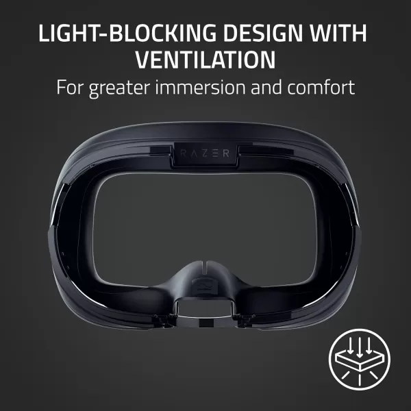 Razer Adjustable VR Head Strap System for Meta Quest 3 Fits All Head Shapes  High Performance Nylon Material  ResMed Technology  Soft Adjustable Straps  Optimized Weight DistributionFacial Interface