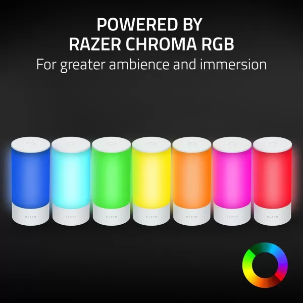 Razer Aether Lamp Omnidirectional RGB LED Lighting  Bluetooth  Game ampamp Music Sync  Works with Amazon Alexa Google Home Gamer Room App for Unified Control