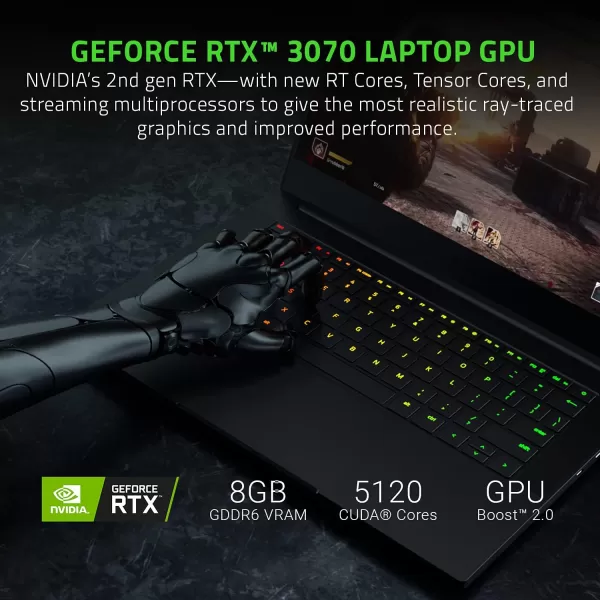 Razer Blade 14 Gaming Laptop AMD Ryzen 9 6900HX  NVIDIA GeForce RTX 3070 Ti  14quot QHD 165Hz  16GB DDR5 RAM  1TB PCIe SSD  Windows 11  UltraThin  CNC Aluminum  Chroma RGB  MercuryRyzen 9 5900HX