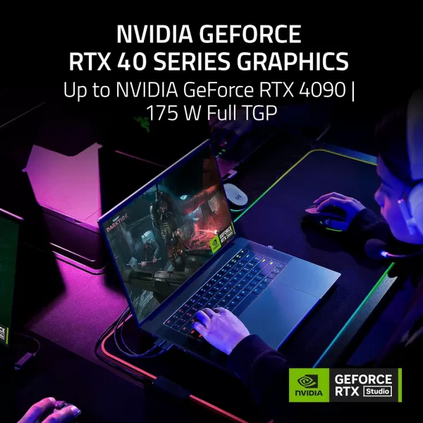 Razer Blade 16 2024 Gaming Laptop NVIDIA GeForce RTX 4090  Intel Core i914900HX 14th Gen CPU  16quot Dual Mode Mini LED Display  64GB RAM  4TB SSD  Windows 11  Chroma RGB  Snap Tapi914900HX