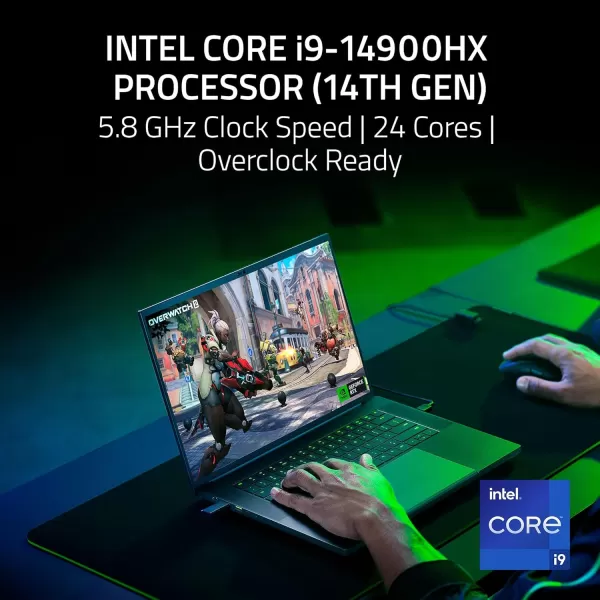 Razer Blade 16 2024 Gaming Laptop NVIDIA GeForce RTX 4090  Intel Core i914900HX 14th Gen CPU  16quot Dual Mode Mini LED Display  64GB RAM  4TB SSD  Windows 11  Chroma RGB  Snap Tapi914900HX