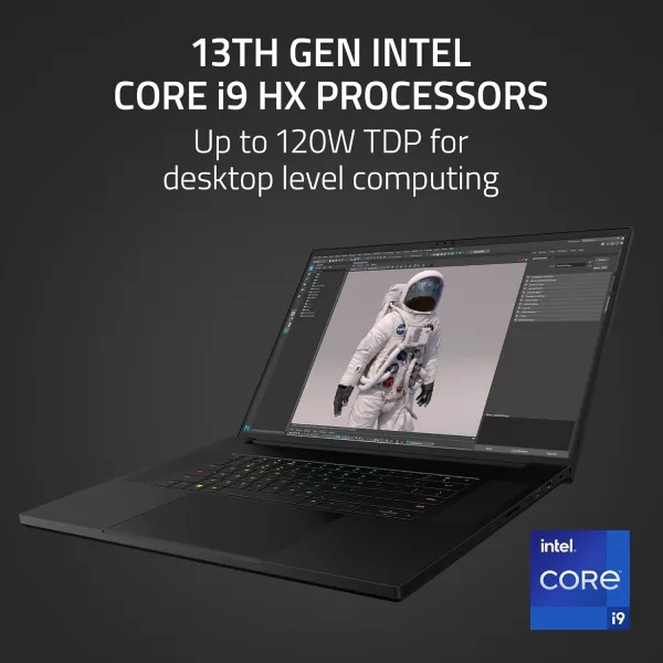 Razer Blade 18 Gaming Laptop NVIDIA GeForce RTX 408013th Gen Intel 24Core i9 HX CPU  18quot QHD 240Hz  32GB RAM  1TB SSD  CNC Aluminum  Compact GaN Charger  Windows 11  Chroma RGB13th Gen i9 HX
