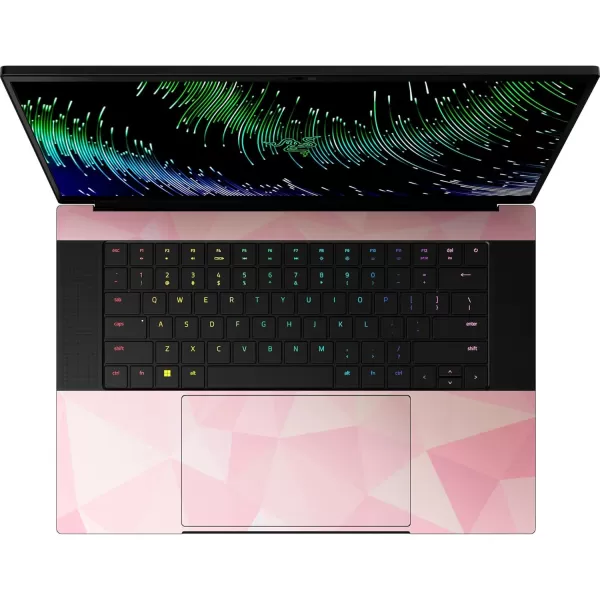 Razer Skin Vinyl Laptop Wrap Blade 14  Full Wrap  Premium 3M Cast Vinyl  Scratch Resistant  Unique Designs ampamp Finishes  Easy Application  Lenticular Camo  BlackGeometric Quartz