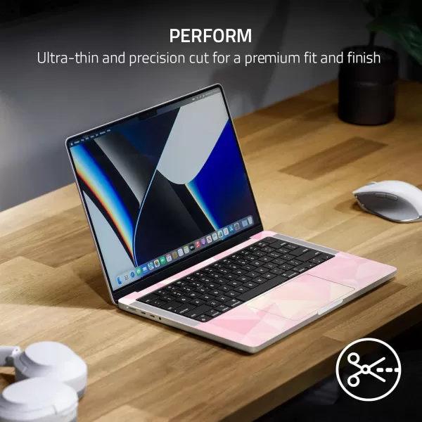 Razer Skin Vinyl Laptop Wrap MacBook Pro 143M Cast Vinyl  Premium Textured Finish  Scratch ampamp WaterResistant  Easy to Apply  Full Wrap  Geometric  QuartzBlack Metal
