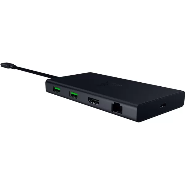 Razer USB C Dock 11Port Travel Charging Station for Windows Mac Laptop iPad Surface Chromebook Galaxy Tab Type C HDMI Ethernet MicroSD  4K 60 Hz Display  85 W Tablets  Mobile Fast ChargeBlack