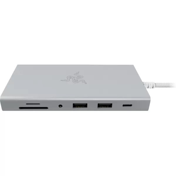 Razer USB C Dock 11Port Travel Charging Station for Windows Mac Laptop iPad Surface Chromebook Galaxy Tab Type C HDMI Ethernet MicroSD  4K 60 Hz Display  85 W Tablets  Mobile Fast ChargeMercury
