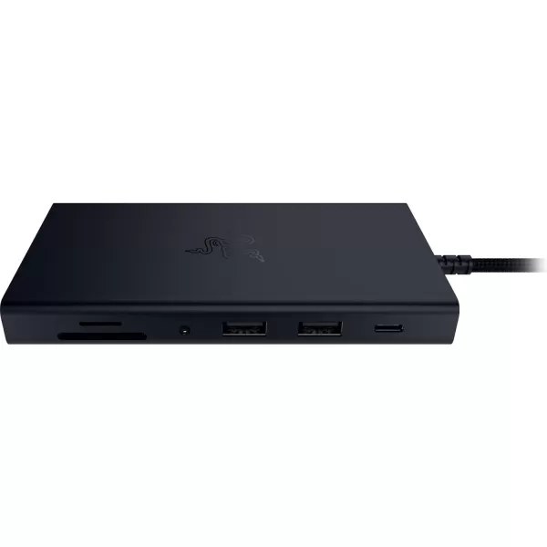 Razer USB C Dock 11Port Travel Charging Station for Windows Mac Laptop iPad Surface Chromebook Galaxy Tab Type C HDMI Ethernet MicroSD  4K 60 Hz Display  85 W Tablets  Mobile Fast ChargeBlack