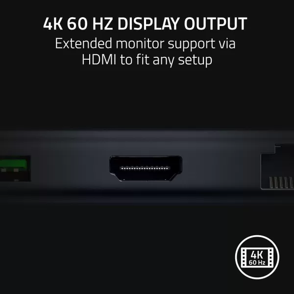 Razer USB C Dock 11Port Travel Charging Station for Windows Mac Laptop iPad Surface Chromebook Galaxy Tab Type C HDMI Ethernet MicroSD  4K 60 Hz Display  85 W Tablets  Mobile Fast ChargeBlack
