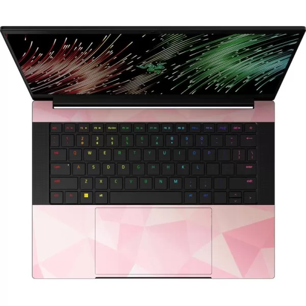 Razer Skin Vinyl Laptop Wrap Blade 14  Full Wrap  Premium 3M Cast Vinyl  Scratch Resistant  Unique Designs ampamp Finishes  Easy Application  Lenticular Camo  BlackGeometric Quartz