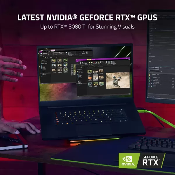 Razer Blade 17 Gaming Laptop NVIDIA GeForce RTX 306012th Gen Intel 14Core i7 CPU  173quot QHD 165Hz  16GB DDR5 RAM  1TB PCIe SSD  Windows 11  Chroma RGB  Thunderbolt 4  SD Card Readeri7