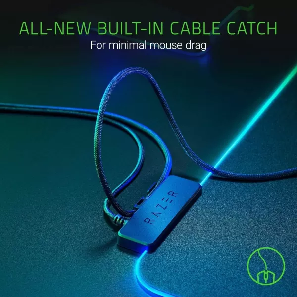 Razer Firefly Hard V2 RGB Gaming Mouse Pad Customizable Chroma Lighting Builtin Cable Management Balanced Control ampamp Speed NonSlip Rubber BaseBlack