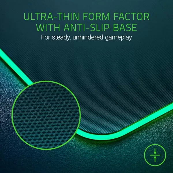 Razer Firefly Hard V2 RGB Gaming Mouse Pad Customizable Chroma Lighting Builtin Cable Management Balanced Control ampamp Speed NonSlip Rubber BaseBlack
