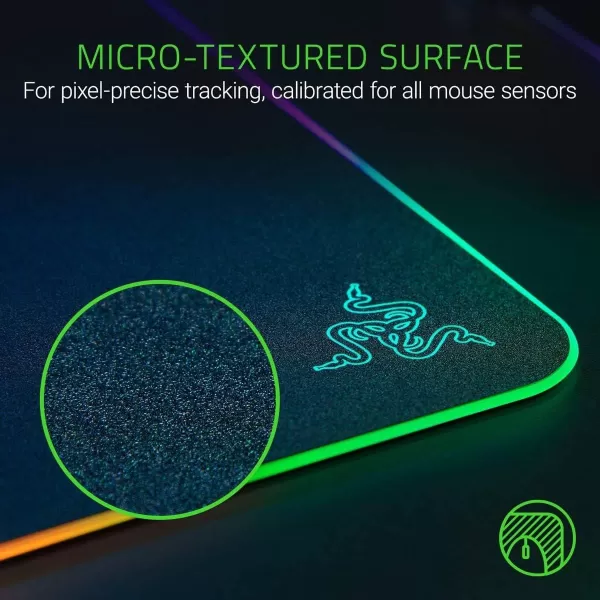 Razer Firefly Hard V2 RGB Gaming Mouse Pad Customizable Chroma Lighting Builtin Cable Management Balanced Control ampamp Speed NonSlip Rubber BaseBlack