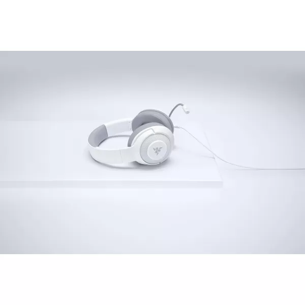 Razer Kraken X Ultralight Gaming Headset 71 Surround Sound Capable  Lightweight Frame  Integrated Audio Controls  Bendable Cardioid Microphone  for PC PS4 Nintendo Switch  Mercury White