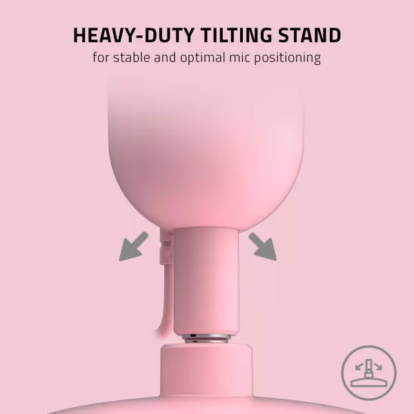 Razer Seiren Mini USB Condenser Microphone for Streaming and Gaming on PC  Professional Recording Quality  Precise Supercardioid Pickup Pattern  Tilting Stand  Shock Resistant  Quartz PinkQuartz Pink
