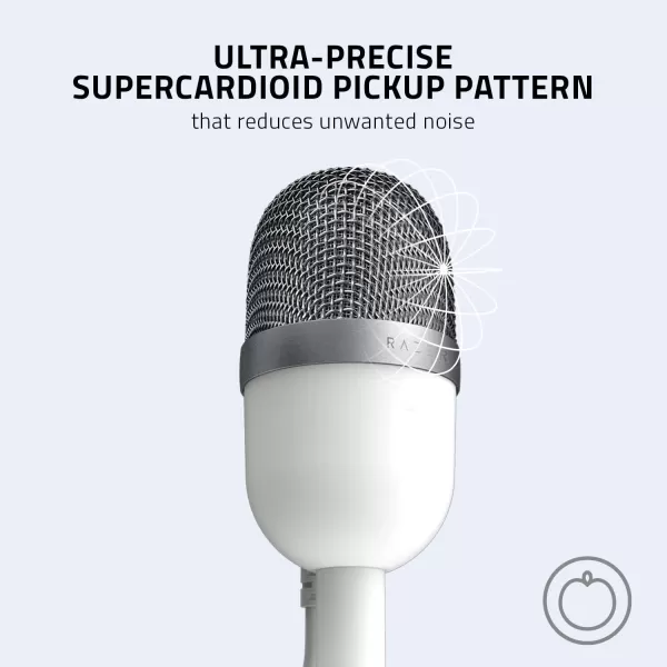 Razer Seiren Mini USB Condenser Microphone for Streaming and Gaming on PC  Professional Recording Quality  Precise Supercardioid Pickup Pattern  Tilting Stand  Shock Resistant  Quartz PinkMercury White