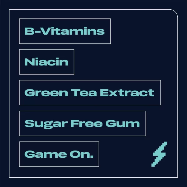 RESPAWN By 5 Mental Focus Gum  Pomegranate Watermelon  SugarFree Chewing Gum  For Gamers By Gamers  10 Packs  150 SticksCool Mint