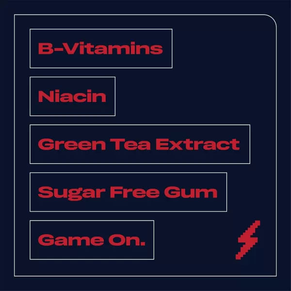 RESPAWN By 5 Mental Focus Gum  Pomegranate Watermelon  SugarFree Chewing Gum  For Gamers By Gamers  10 Packs  150 SticksPomegranate Watermelon
