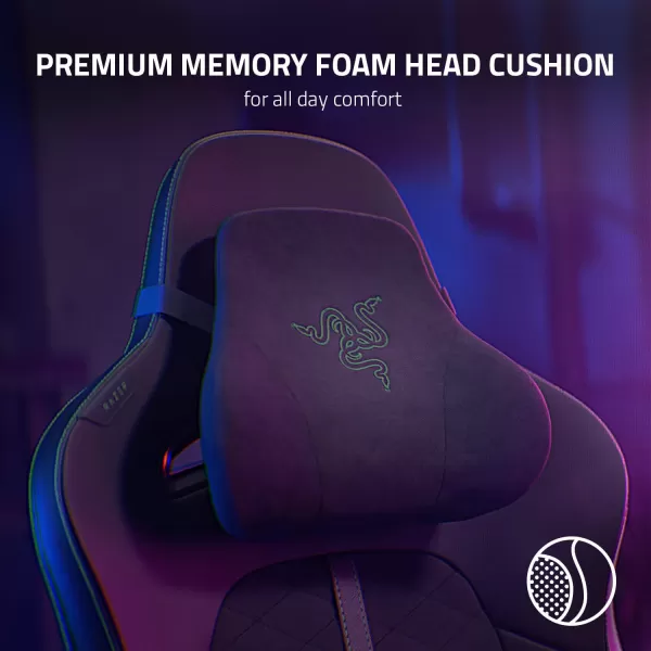 Razer Enki Gaming Chair AllDay Gaming Comfort  Builtin Lumbar Arch  Optimized Cushion Density  DualTextured EcoFriendly Synthetic Leather  Reactive Seat Tilt ampamp 152Degree Recline  GreenBlackGreen