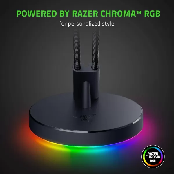 Razer Gaming Mouse Bungee V3 DragFree Wired Mouse Support  for EsportsLevel Performance  Weighted Base  AntiSlip Feet  Classic BlackChroma