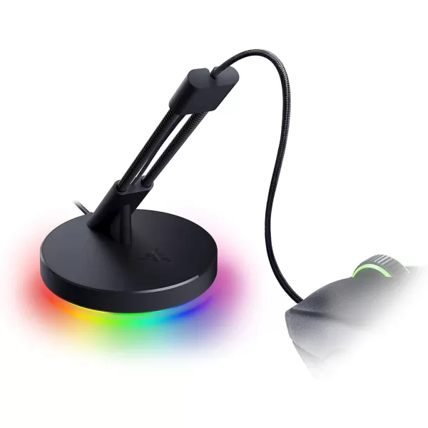 Razer Gaming Mouse Bungee V3 DragFree Wired Mouse Support  for EsportsLevel Performance  Weighted Base  AntiSlip Feet  Classic BlackChroma