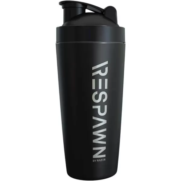 RESPAWN By Razer Stainless Steel Shaker  Pink  DualInsulated Shaker Cup  BuiltIn Grate  Locking Cap  20ozBlack