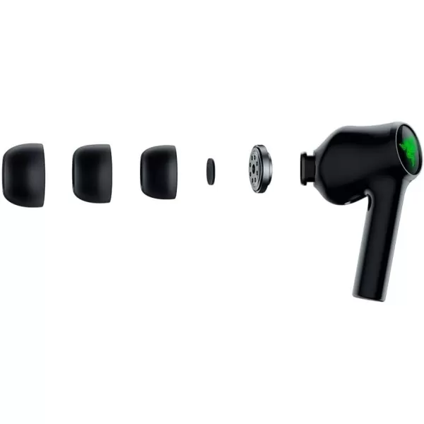 Razer Hammerhead True Wireless 2nd Gen Bluetooth Gaming Earbuds Chroma RGB Lighting 60ms LowLatency Active Noise Cancellation  Dual Environmental Noise Cancelling Microphones Classic Black