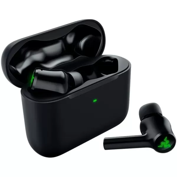 Razer Hammerhead True Wireless 2nd Gen Bluetooth Gaming Earbuds Chroma RGB Lighting 60ms LowLatency Active Noise Cancellation  Dual Environmental Noise Cancelling Microphones Classic Black