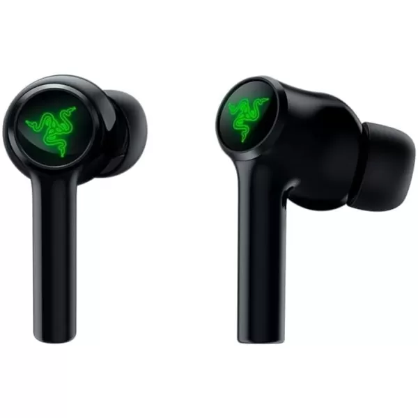 Razer Hammerhead True Wireless 2nd Gen Bluetooth Gaming Earbuds Chroma RGB Lighting 60ms LowLatency Active Noise Cancellation  Dual Environmental Noise Cancelling Microphones Classic Black