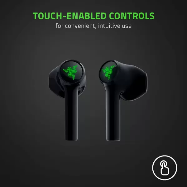 Razer Hammerhead True Wireless Pro Bluetooth Gaming Earbuds 2020 Model THX Certified  Advanced Hybrid Active Noise Cancellation  60ms LowLatency  Touch Enabled  amplt20 Hr Battery Life  BlackTW X