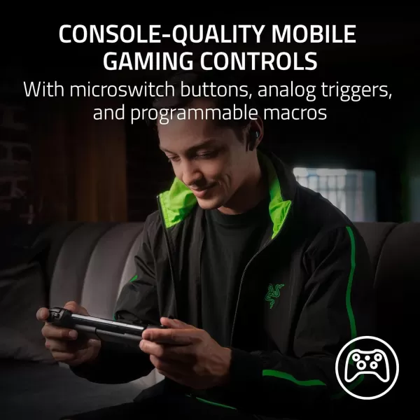 Razer Kishi V2 Gaming Controller for Android ampamp iPhone 15 Series USB C Console Quality Controls  Stream PC Xbox PlayStation Games on Phone Mobile  Passthrough Charging  Virtual Controller Mode