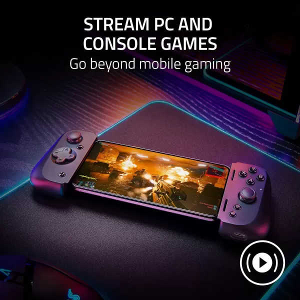 Razer Kishi V2 Gaming Controller for Android ampamp iPhone 15 Series USB C Console Quality Controls  Stream PC Xbox PlayStation Games on Phone Mobile  Passthrough Charging  Virtual Controller Mode