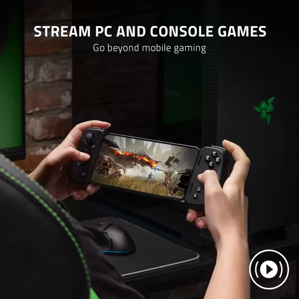Razer Kishi V2 Mobile Gaming Controller for iPhone Opus X Wireless Low Latency Headset Mobile Gaming Bundle