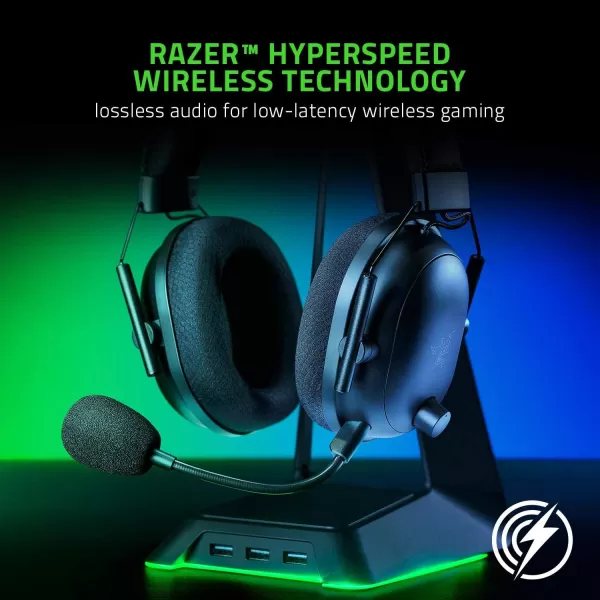 imageRazer BlackShark V2 Pro Wireless Gaming Headset THX 71 Spatial Surround Sound  50mm Drivers  Detachable Mic  for PC PS5 PS4 Switch Black