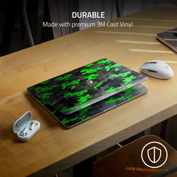 imageRazer Skin Vinyl Laptop Wrap MacBook Pro 143M Cast Vinyl  Premium Textured Finish  Scratch ampamp WaterResistant  Easy to Apply  Full Wrap  Geometric  QuartzBlack Metal