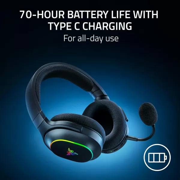imageRazer Barracuda X Chroma Wireless Gaming Headset 24GHz Wireless ampamp Bluetooth  Lightweight  Chroma RGB  40mm Drivers  Cardioid Mic  70 Hr Battery  for PC Mac PS5 Switch Smartphone  Black
