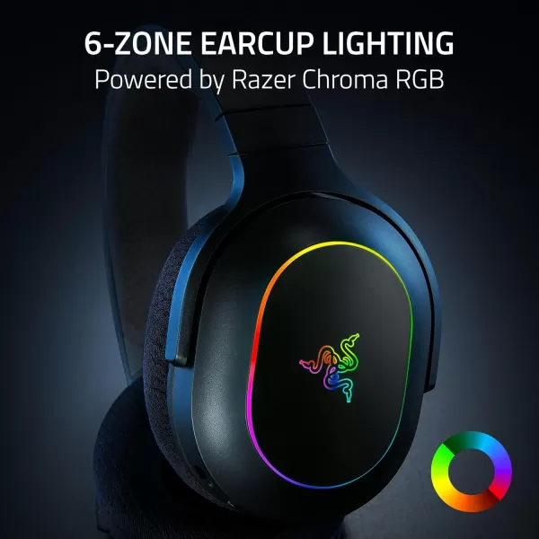 imageRazer Barracuda X Chroma Wireless Gaming Headset 24GHz Wireless ampamp Bluetooth  Lightweight  Chroma RGB  40mm Drivers  Cardioid Mic  70 Hr Battery  for PC Mac PS5 Switch Smartphone  Black