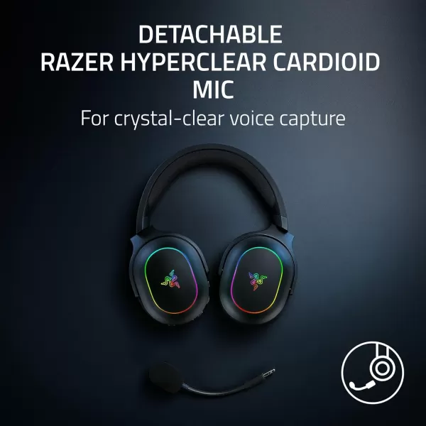 imageRazer Barracuda X Chroma Wireless Gaming Headset 24GHz Wireless ampamp Bluetooth  Lightweight  Chroma RGB  40mm Drivers  Cardioid Mic  70 Hr Battery  for PC Mac PS5 Switch Smartphone  Black