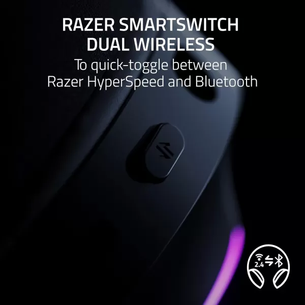 imageRazer Barracuda X Chroma Wireless Gaming Headset 24GHz Wireless ampamp Bluetooth  Lightweight  Chroma RGB  40mm Drivers  Cardioid Mic  70 Hr Battery  for PC Mac PS5 Switch Smartphone  Black