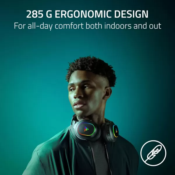 imageRazer Barracuda X Chroma Wireless Gaming Headset 24GHz Wireless ampamp Bluetooth  Lightweight  Chroma RGB  40mm Drivers  Cardioid Mic  70 Hr Battery  for PC Mac PS5 Switch Smartphone  Black