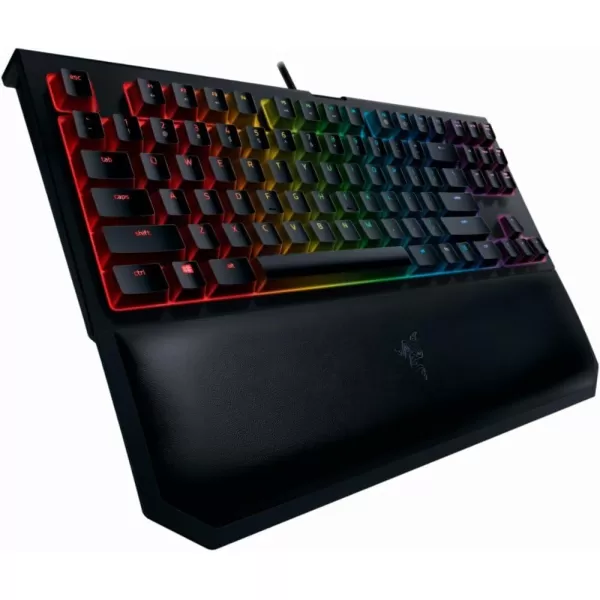 imageRazer BlackWidow TE Chroma v2 TKL Tenkeyless Mechanical Gaming Keyboard Green Key Switches Tactile ampamp Clicky Chroma RGB Lighting Magnetic Wrist Rest Programmable Macros Classic BlackV2 TKL TE