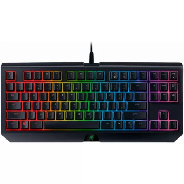 imageRazer BlackWidow TE Chroma v2 TKL Tenkeyless Mechanical Gaming Keyboard Green Key Switches Tactile ampamp Clicky Chroma RGB Lighting Magnetic Wrist Rest Programmable Macros Classic BlackV2 TKL TE