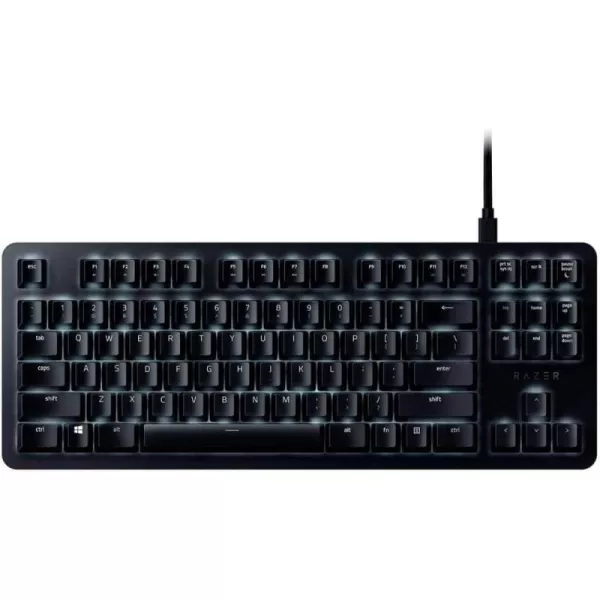 imageRazer BlackWidow TE Chroma v2 TKL Tenkeyless Mechanical Gaming Keyboard Green Key Switches Tactile ampamp Clicky Chroma RGB Lighting Magnetic Wrist Rest Programmable Macros Classic BlackLite TKL