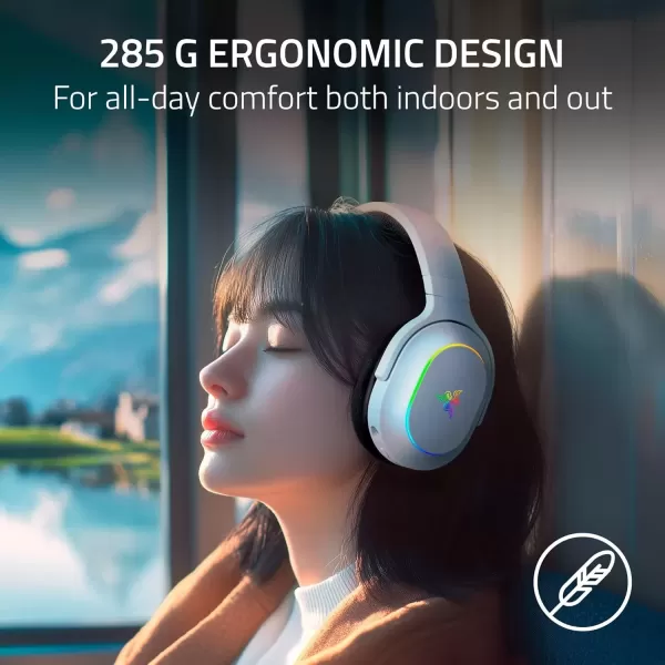 imageRazer Barracuda X Chroma Wireless Gaming Headset 24GHz Wireless ampamp Bluetooth  Lightweight  Chroma RGB  40mm Drivers  Cardioid Mic  70 Hr Battery  for PC Mac PS5 Switch Smartphone  WhiteWhite